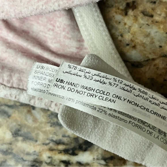 Soma 36C Embraceable Demi Lace Trim Bra Pink Underwire - Picture 4 of 7